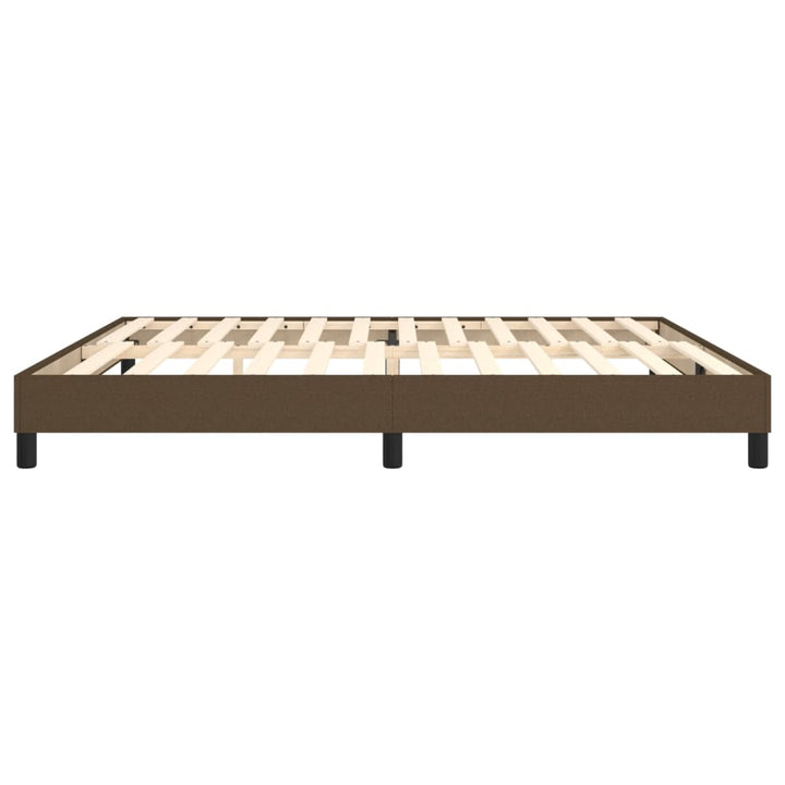 Boxspring sengeramme 200x200 cm stof mørkebrun