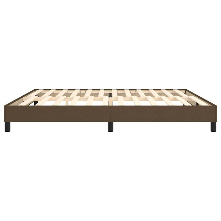 Boxspring sengeramme 200x200 cm stof mørkebrun