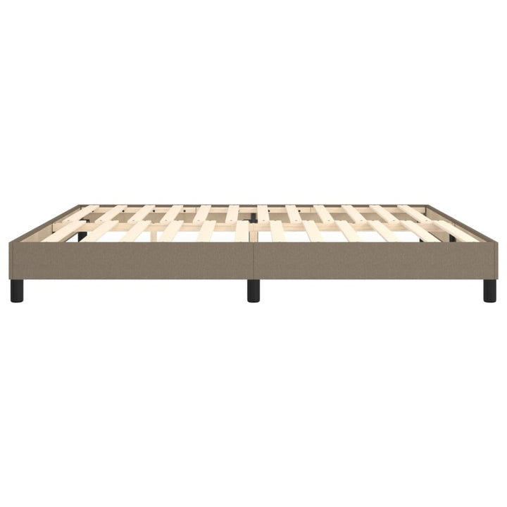 Boxspring sengeramme 200x200 cm stof gråbrun