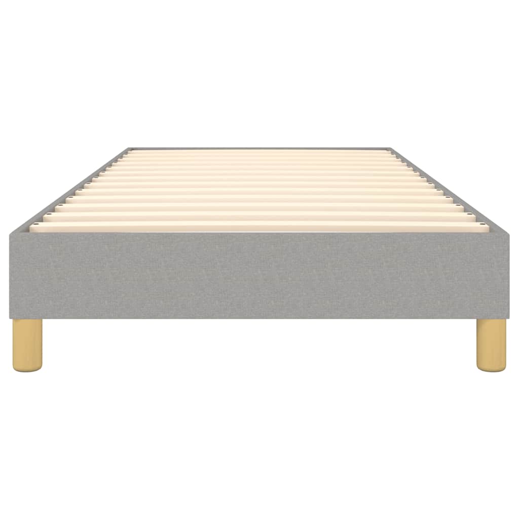 Boxspring sengeramme Lysegrå 80x200 cm Stof