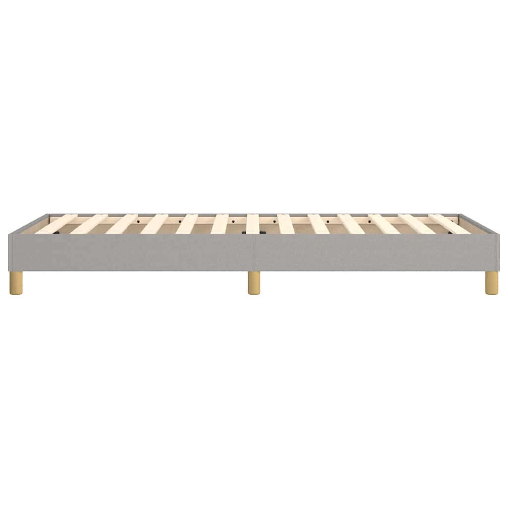 Boxspring sengeramme Lysegrå 80x200 cm Stof