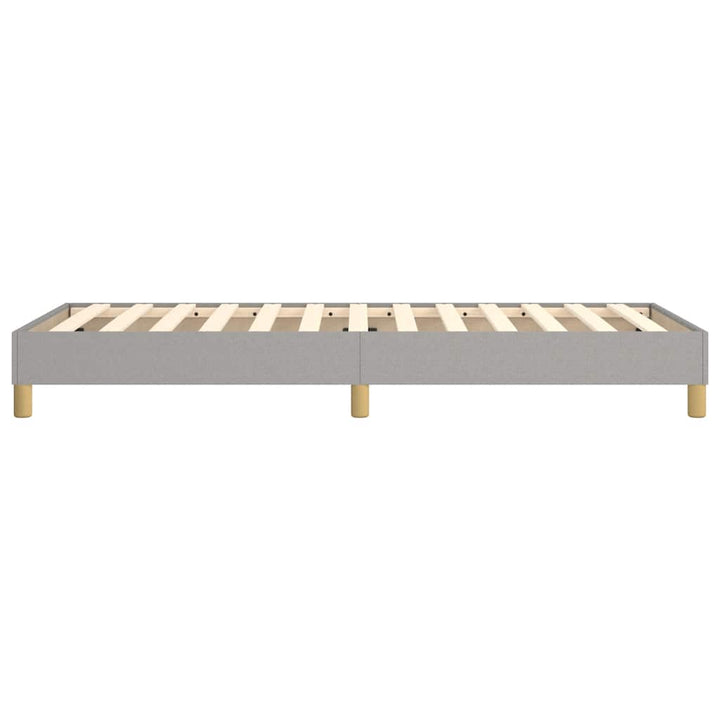 Boxspring sengeramme Lysegrå 80x200 cm Stof