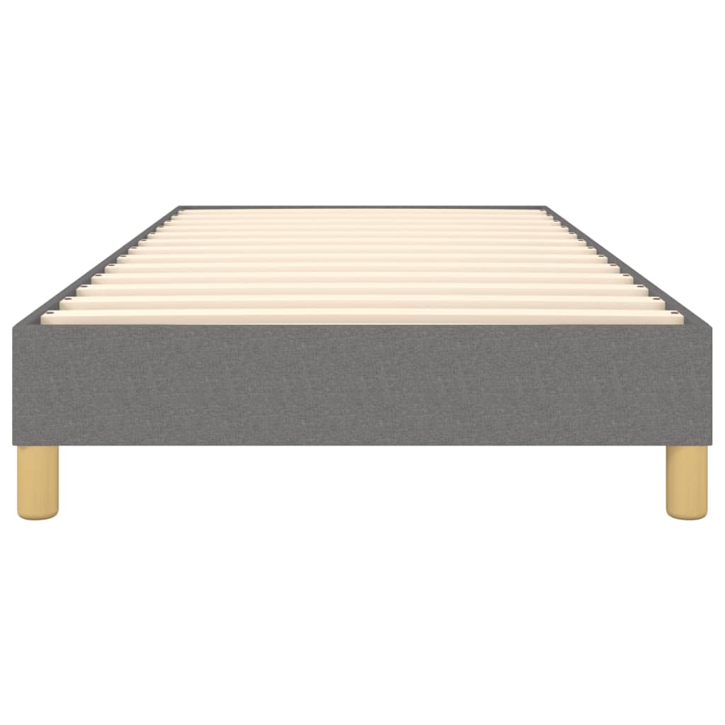 Boxspring sengeramme Mørkegrå 80x200 cm Stof