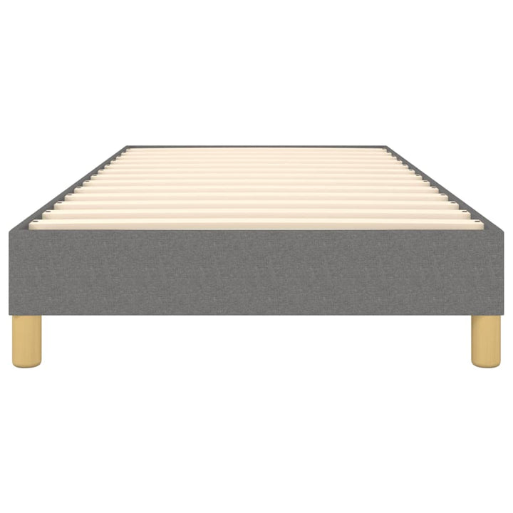 Boxspring sengeramme Mørkegrå 80x200 cm Stof