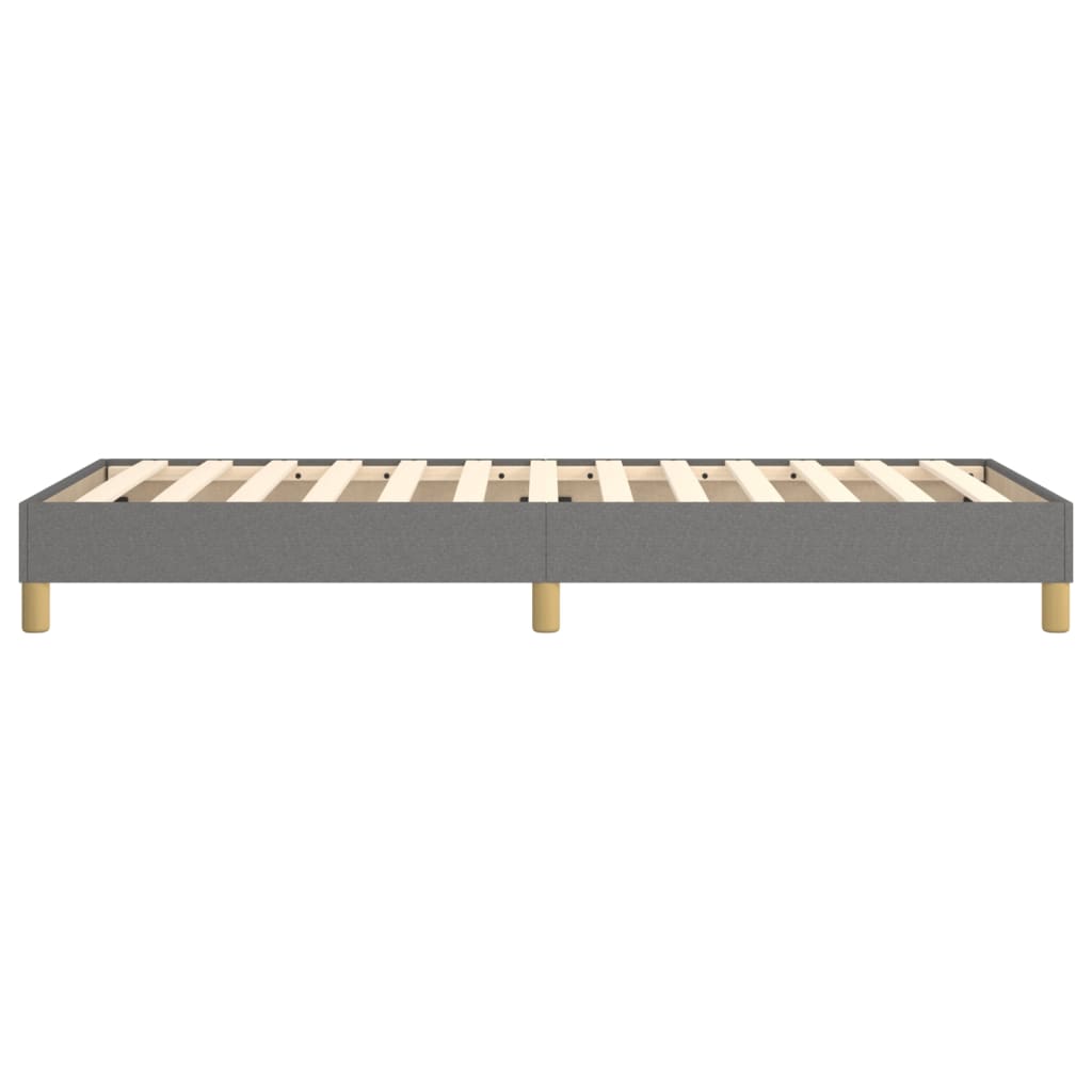 Boxspring sengeramme Mørkegrå 80x200 cm Stof
