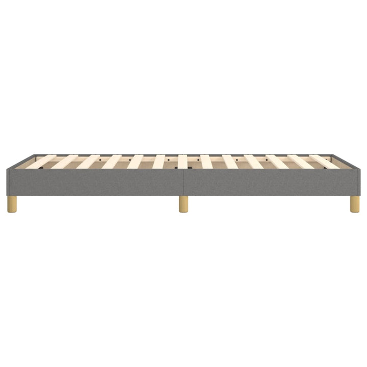 Boxspring sengeramme Mørkegrå 80x200 cm Stof