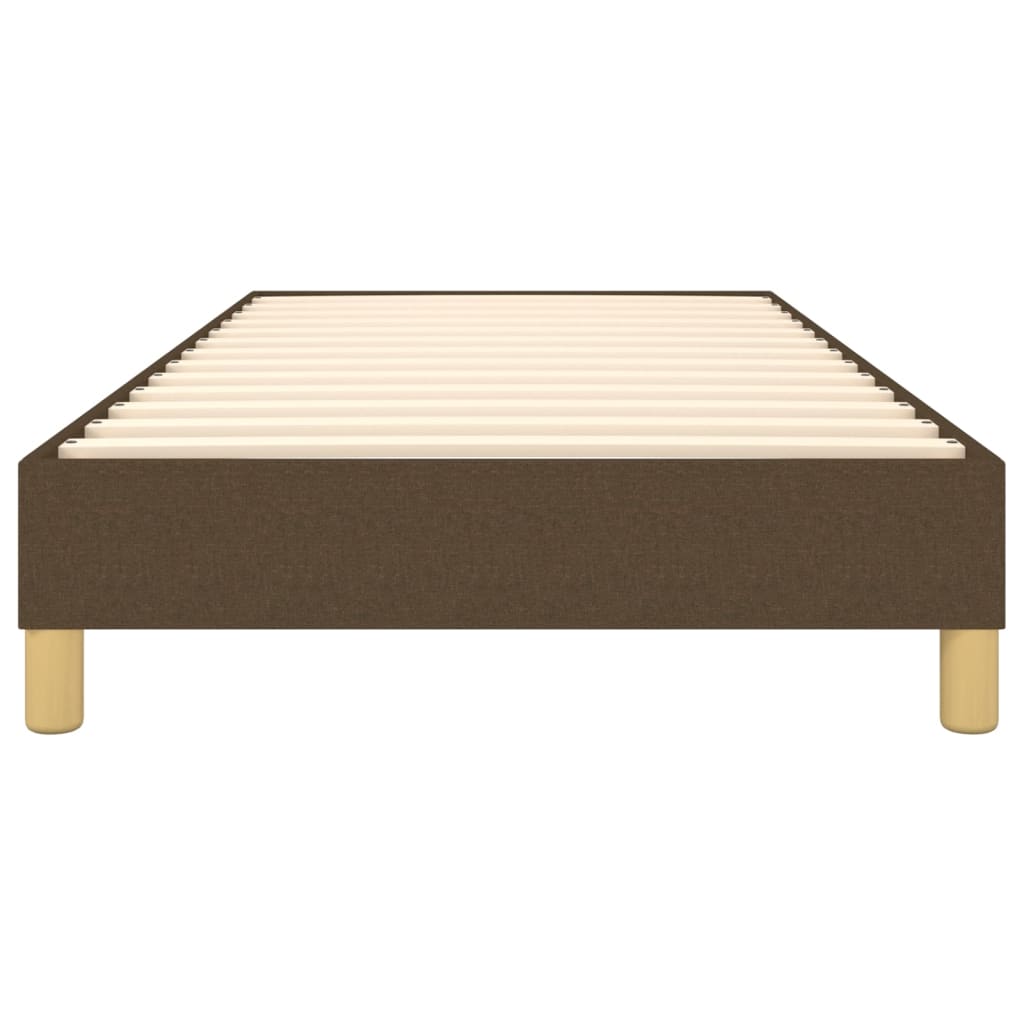 Boxspring sengeramme Mørkebrun 80x200 cm Stof