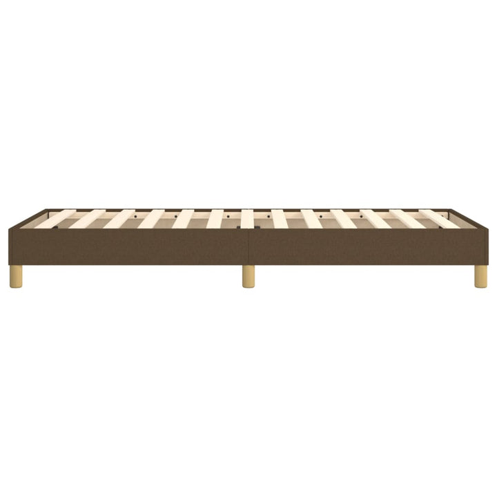 Boxspring sengeramme Mørkebrun 80x200 cm Stof