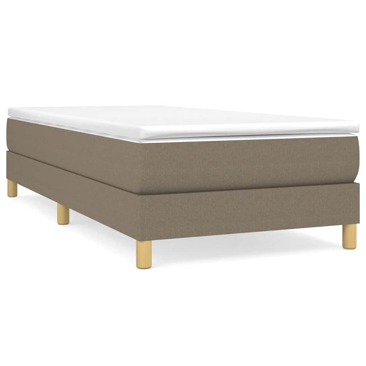 Boxspring sengeramme 80x200 cm stof gråbrun