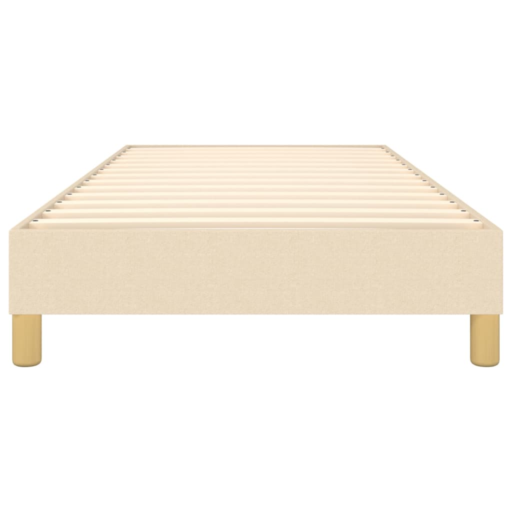 Boxspring sengeramme 80x200 cm stof cremefarvet