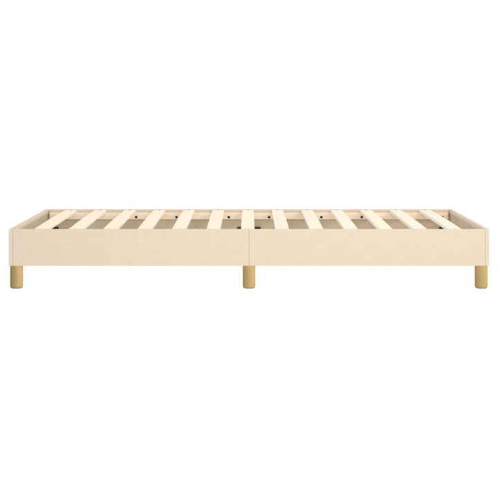 Boxspring sengeramme 80x200 cm stof cremefarvet