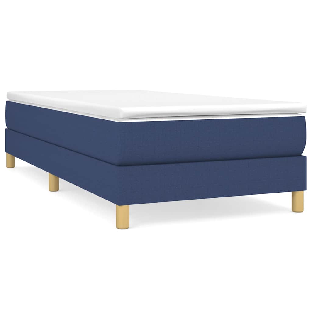 Boxspring sengeramme 80x200 cm stof blå