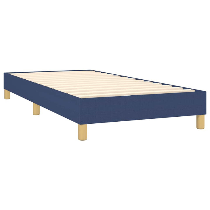 Boxspring sengeramme 80x200 cm stof blå