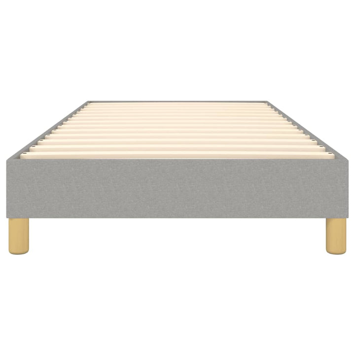 Boxspring sengeramme Lysegrå 90x190 cm Stof