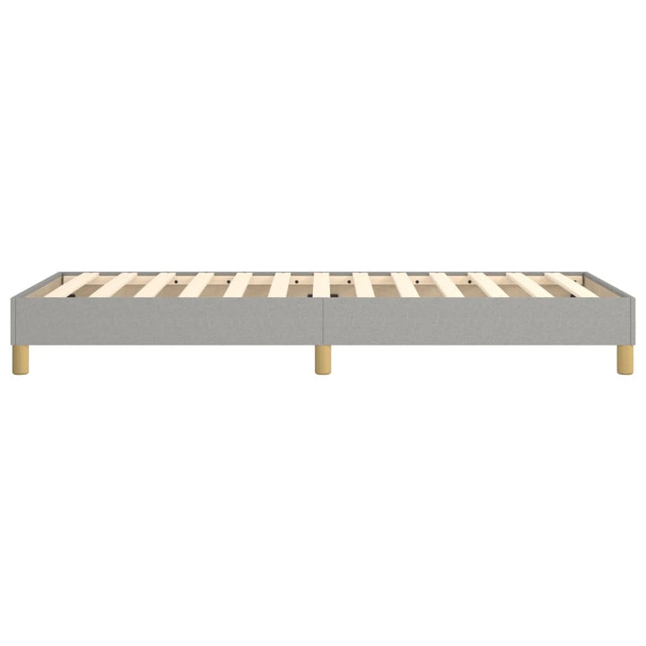Boxspring sengeramme Lysegrå 90x190 cm Stof