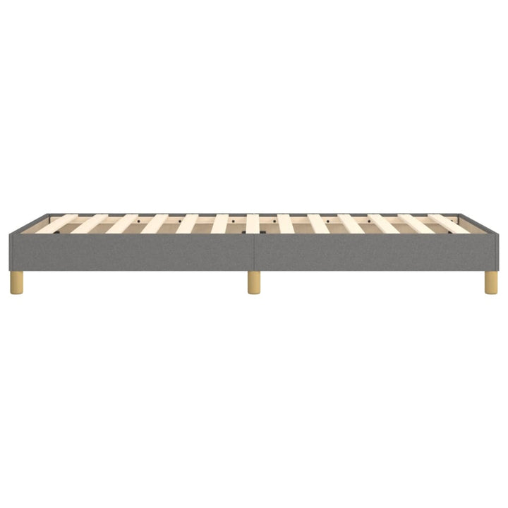 Boxspring sengeramme Mørkegrå 90x190 cm Stof