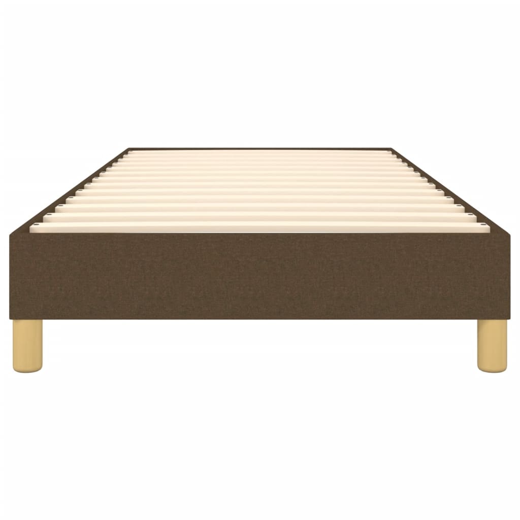 Boxspring sengeramme Mørkebrun 90x190 cm Stof