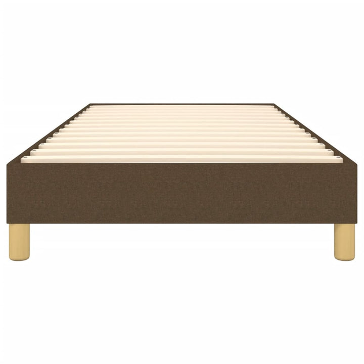 Boxspring sengeramme Mørkebrun 90x190 cm Stof