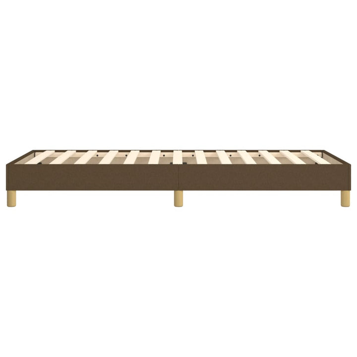 Boxspring sengeramme Mørkebrun 90x190 cm Stof