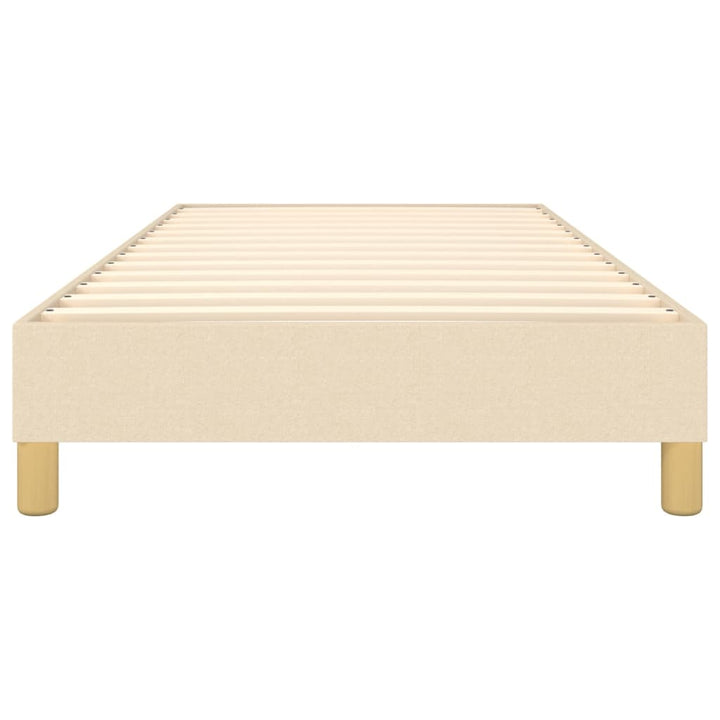 Boxspring sengeramme 90x190 cm stof cremefarvet