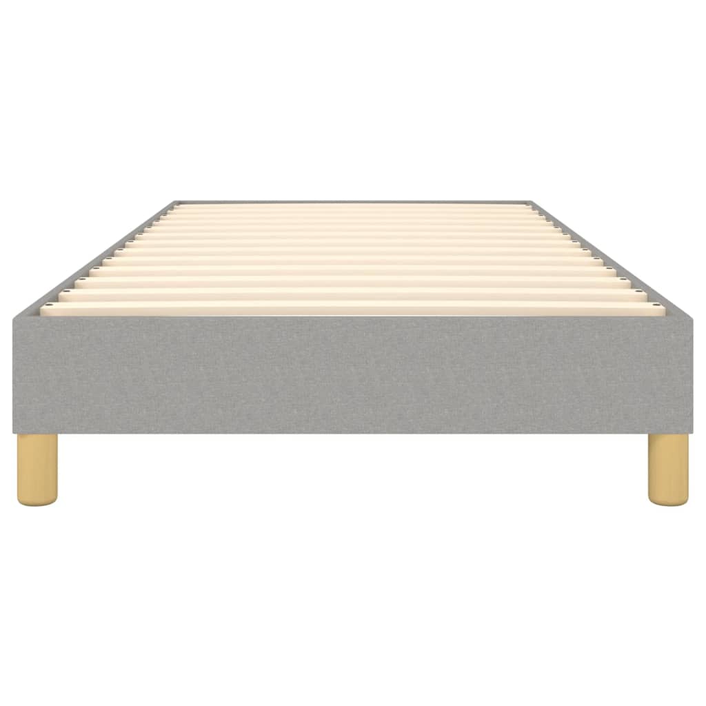 Boxspring sengeramme Lysegrå 90x200 cm Stof
