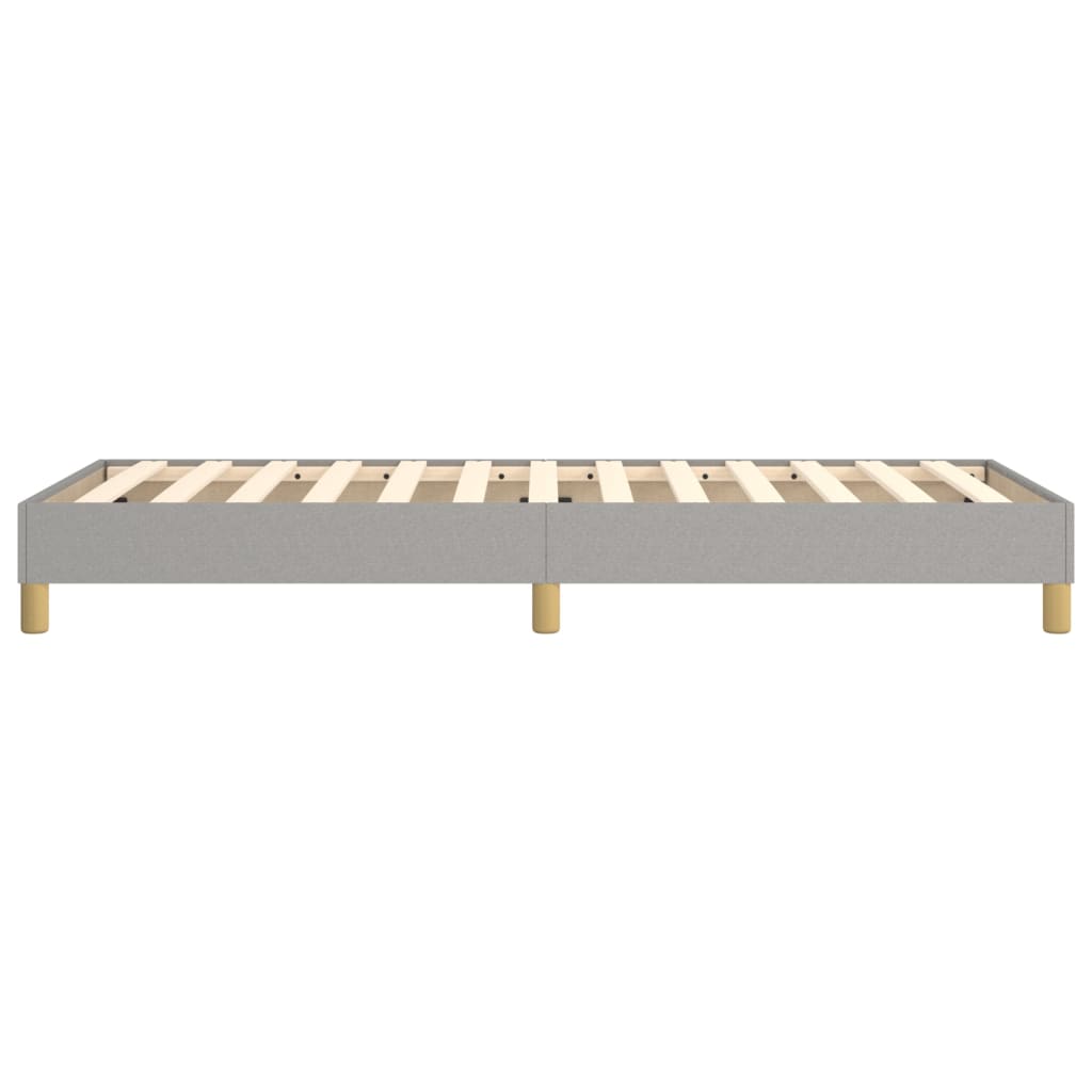 Boxspring sengeramme Lysegrå 90x200 cm Stof