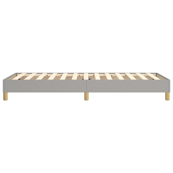 Boxspring sengeramme Lysegrå 90x200 cm Stof