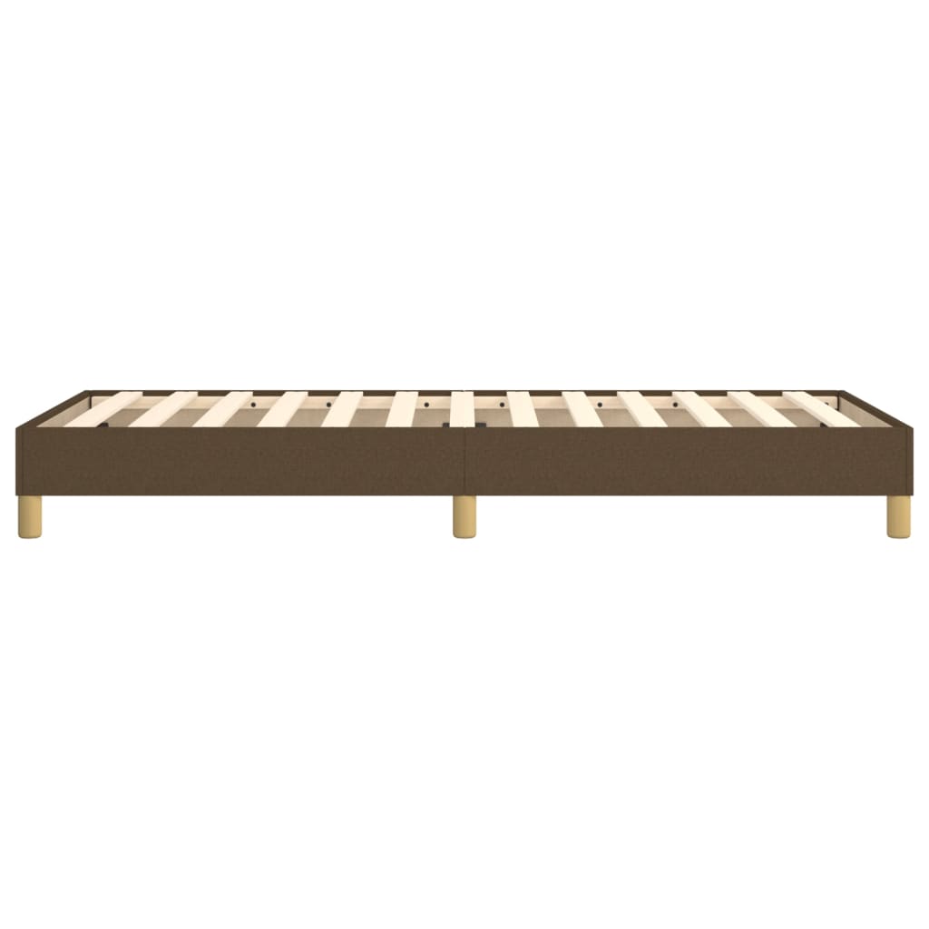 Boxspring sengeramme Mørkebrun 90x200 cm Stof