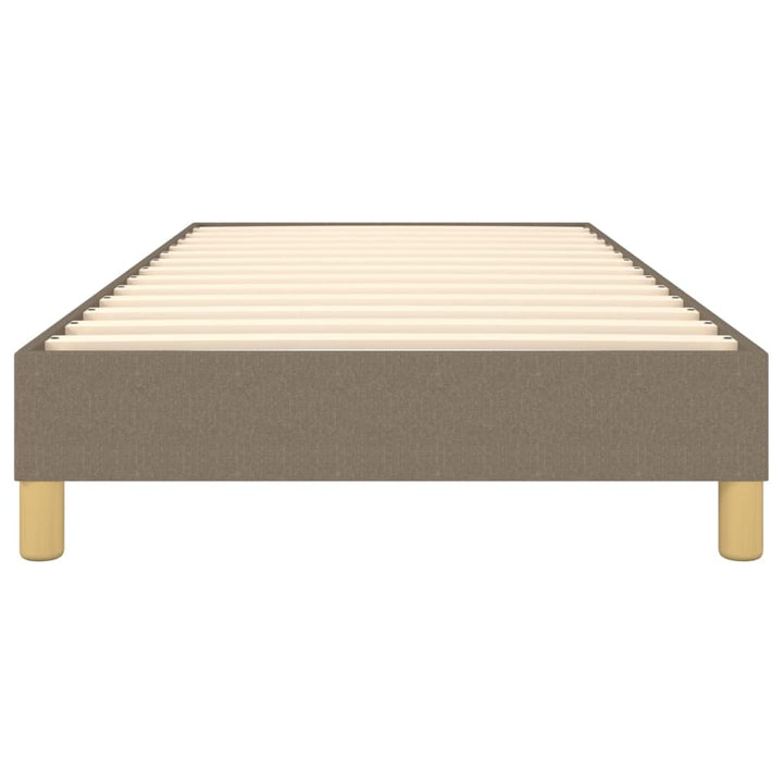 Boxspring sengeramme 90x200 cm stof gråbrun