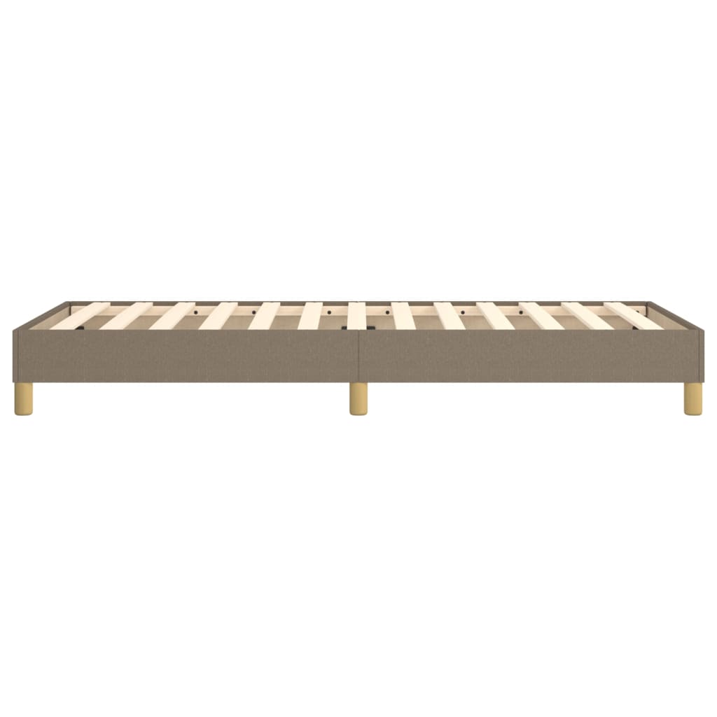 Boxspring sengeramme 90x200 cm stof gråbrun
