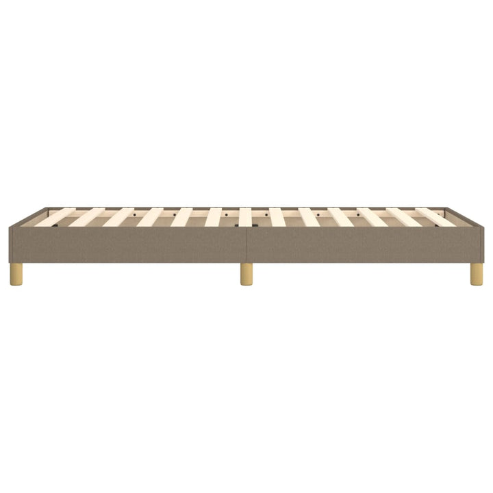 Boxspring sengeramme 90x200 cm stof gråbrun