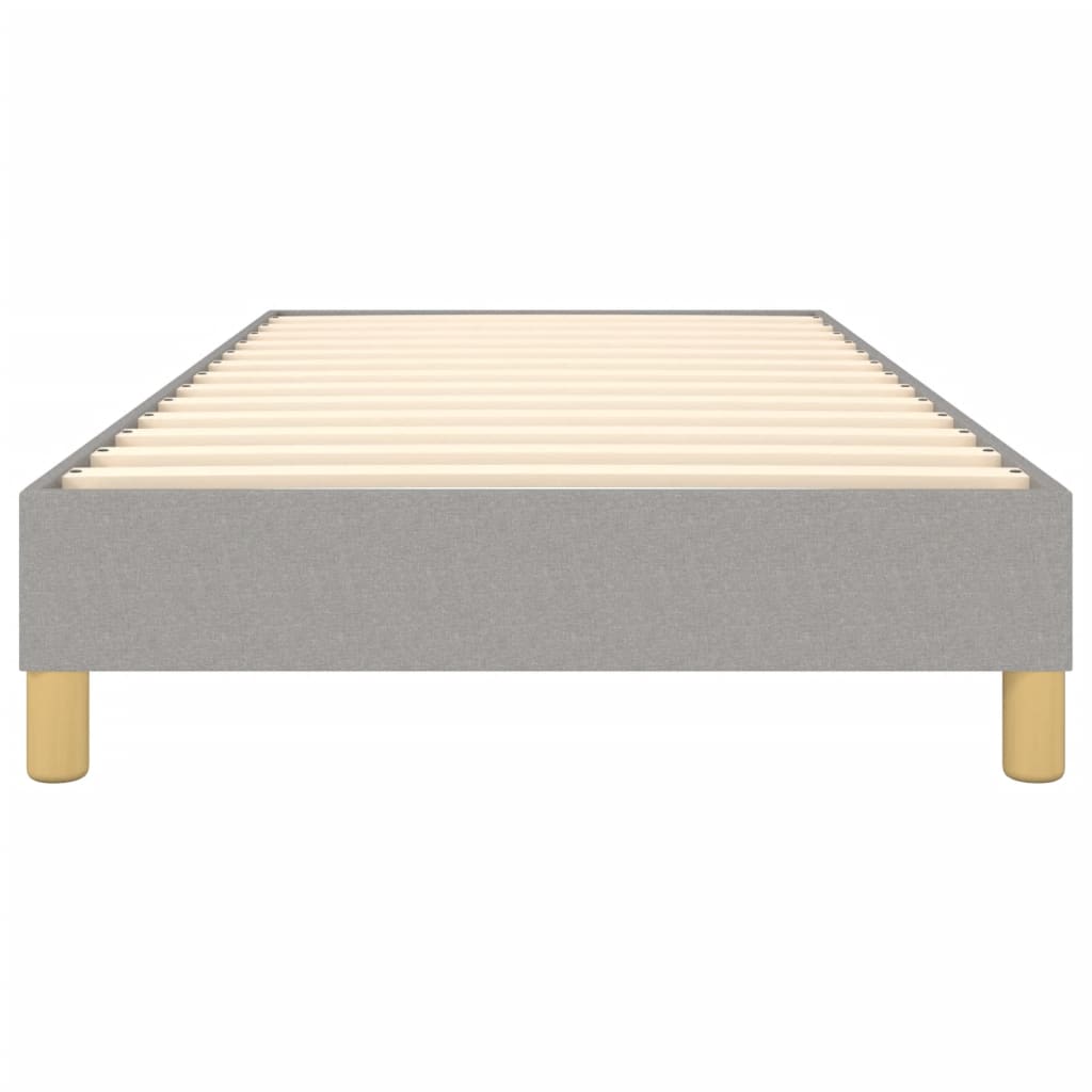 Boxspring sengeramme Lysegrå 100x200 cm Stof