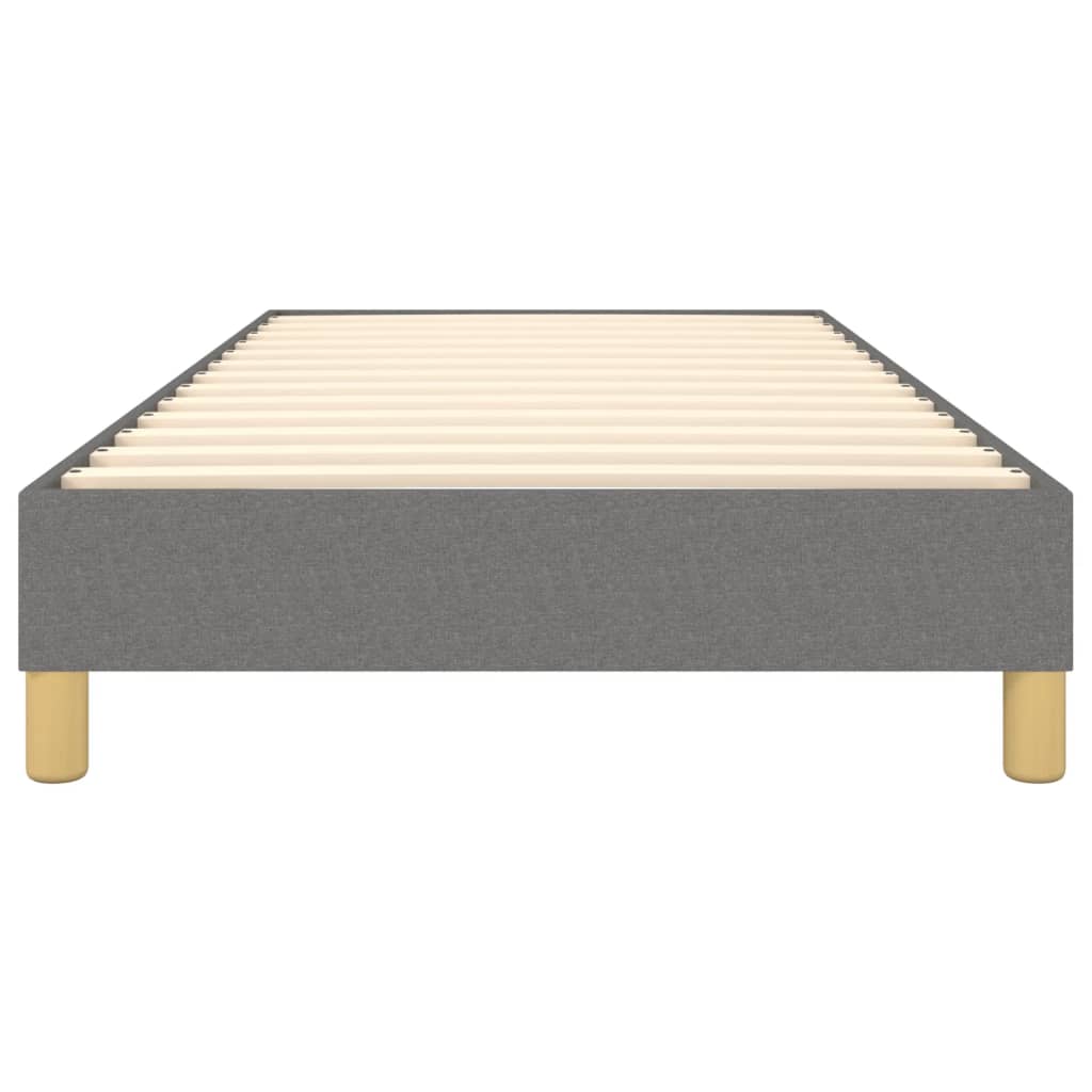 Boxspring sengeramme Mørkegrå 100x200 cm Stof