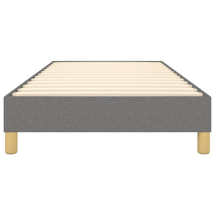 Boxspring sengeramme Mørkegrå 100x200 cm Stof