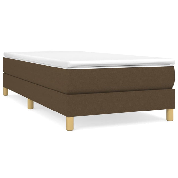 Boxspring sengeramme Mørkebrun 100x200 cm Stof