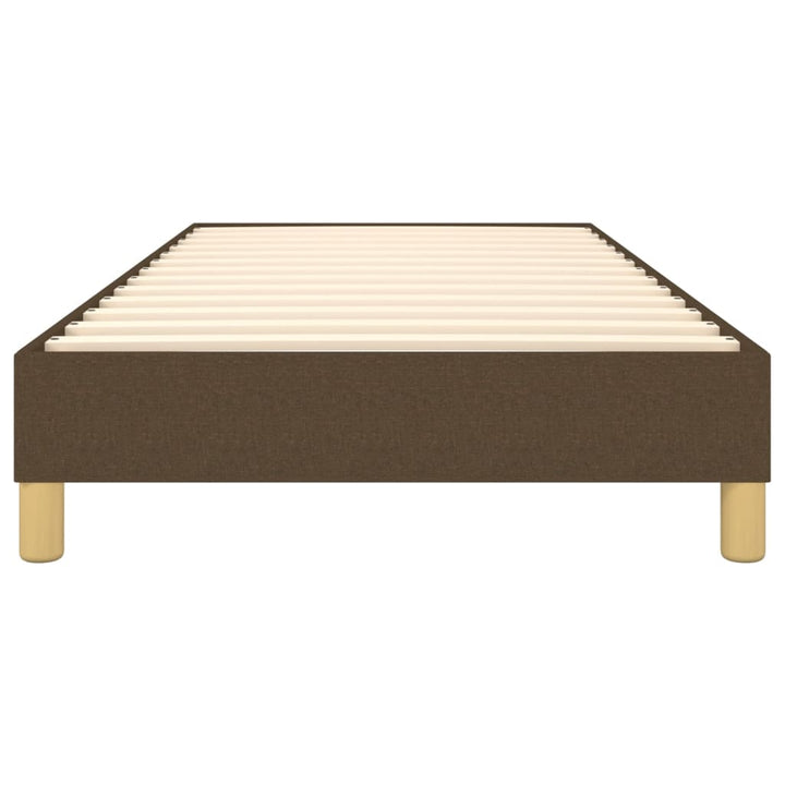 Boxspring sengeramme Mørkebrun 100x200 cm Stof