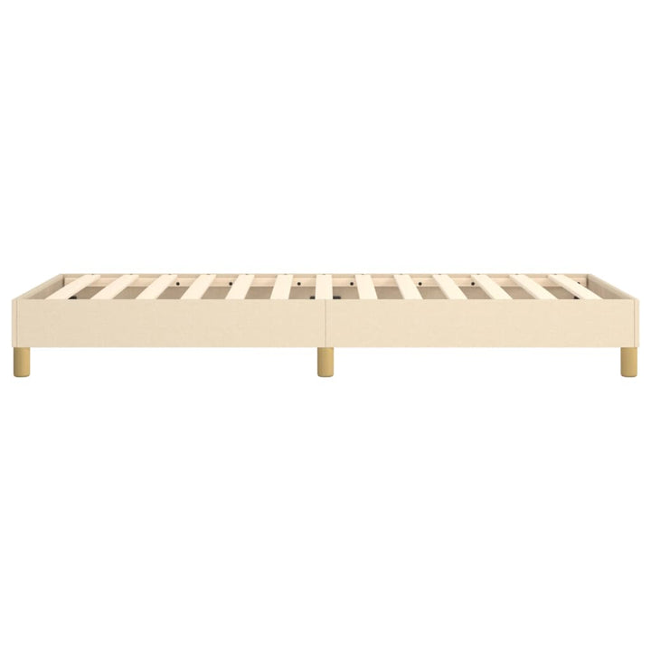 Boxspring sengeramme Creme 100x200 cm Stof