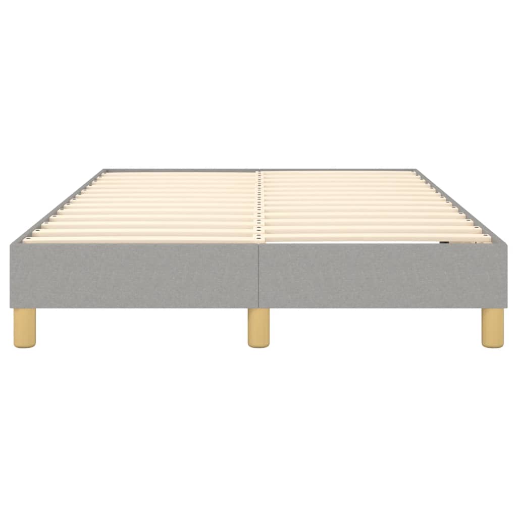 Boxspring sengeramme Lysegrå 120x200 cm Stof