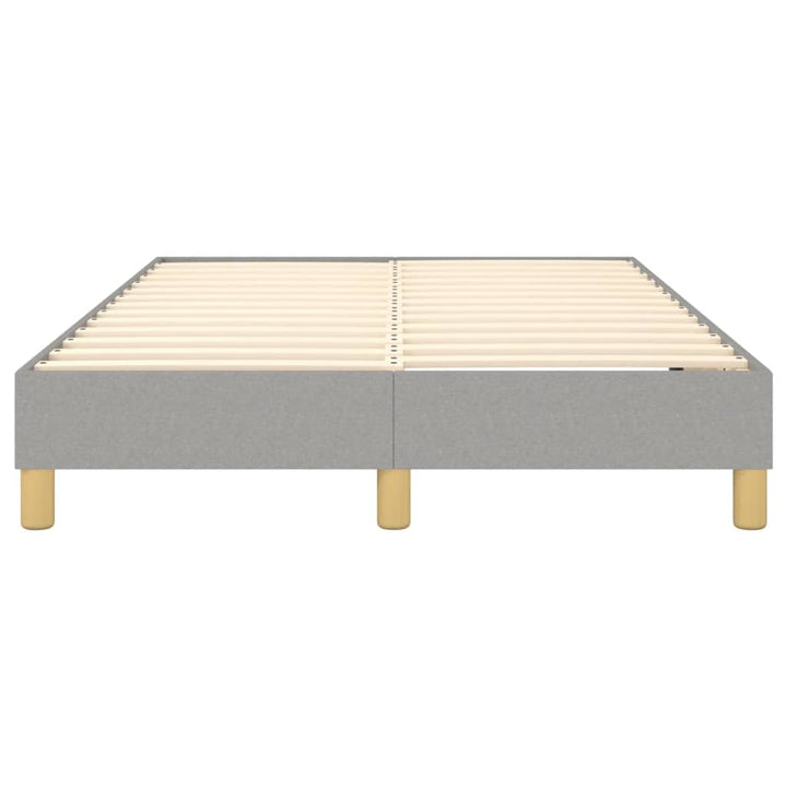 Boxspring sengeramme Lysegrå 120x200 cm Stof
