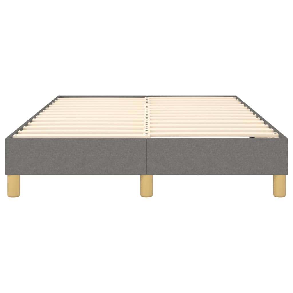 Boxspring sengeramme Mørkegrå 120x200 cm Stof