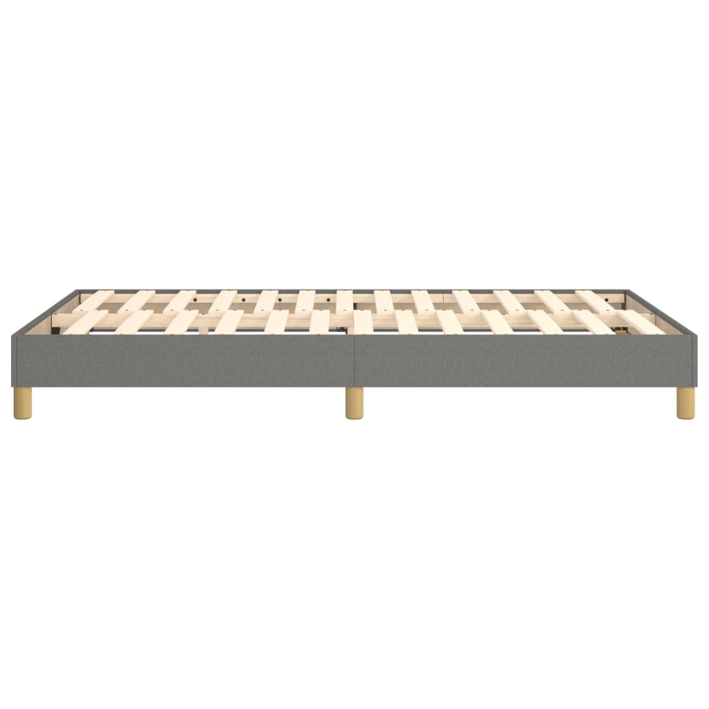 Boxspring sengeramme Mørkegrå 120x200 cm Stof