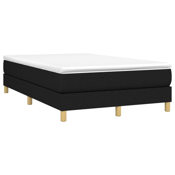 Boxspring sengeramme Sort 120x200 cm Stof