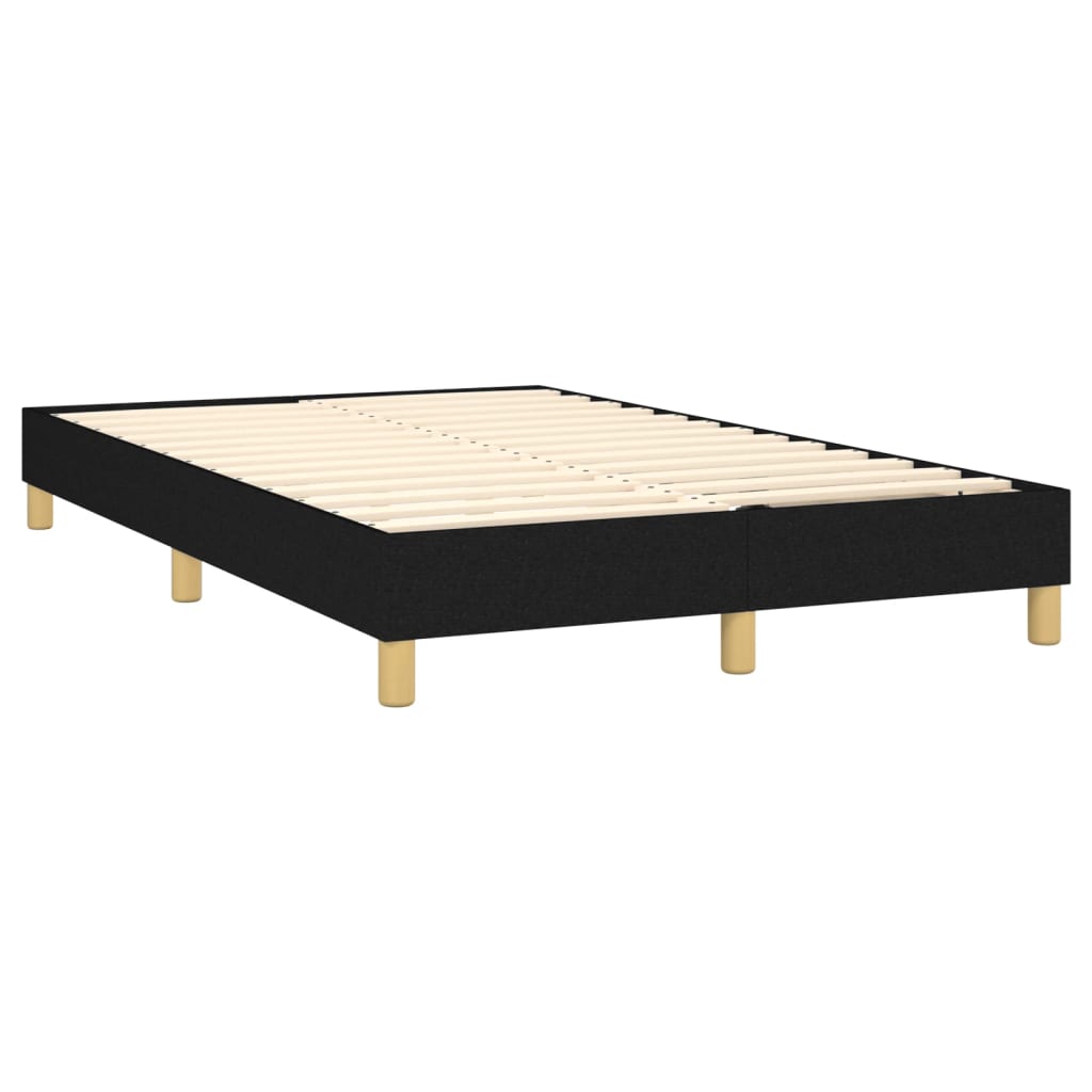 Boxspring sengeramme Sort 120x200 cm Stof