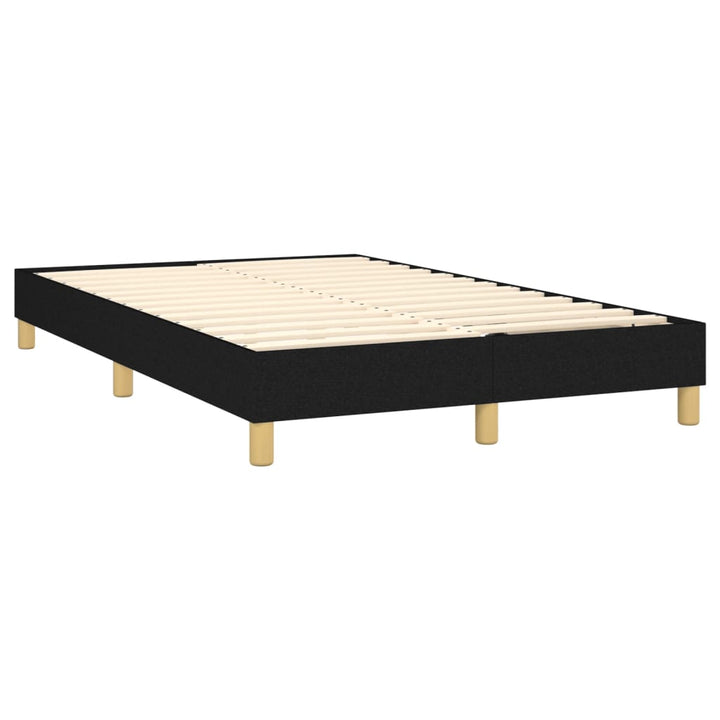 Boxspring sengeramme Sort 120x200 cm Stof