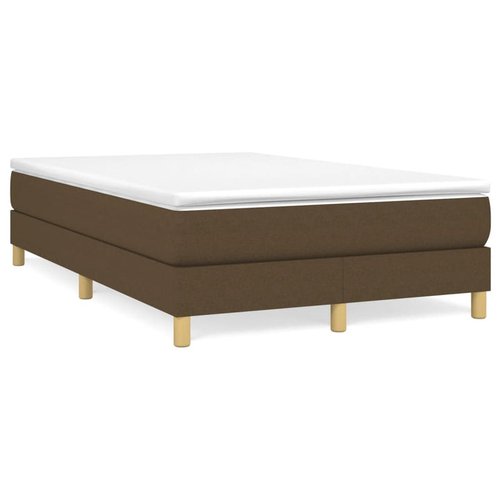 Boxspring sengeramme Mørkebrun 120x200 cm Stof