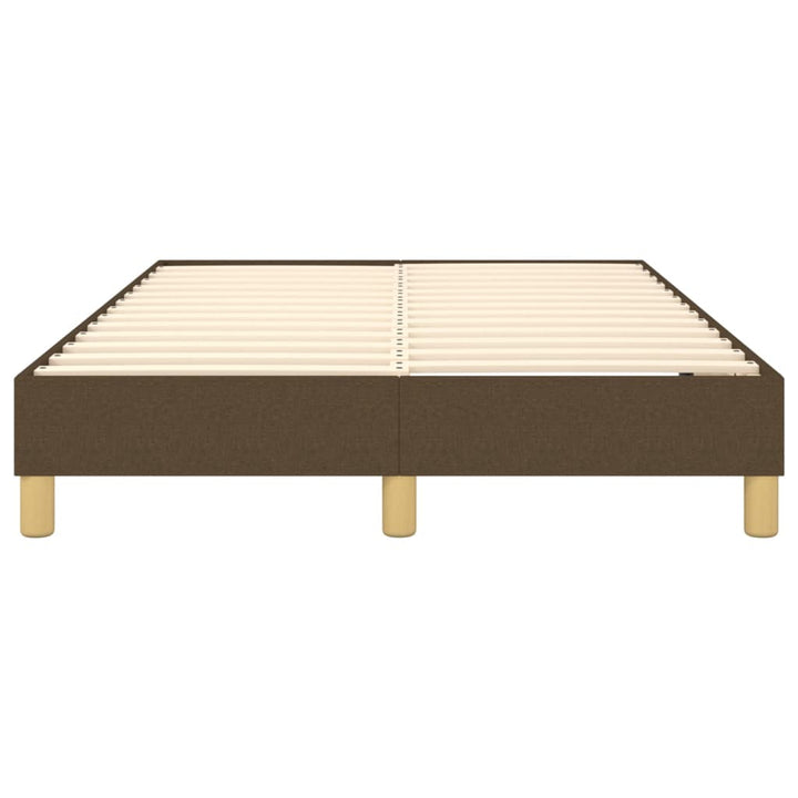 Boxspring sengeramme Mørkebrun 120x200 cm Stof