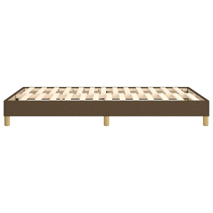 Boxspring sengeramme Mørkebrun 120x200 cm Stof