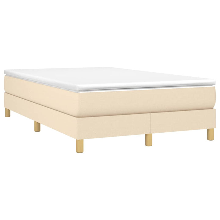 Boxspring sengeramme Creme 120x200 cm Stof
