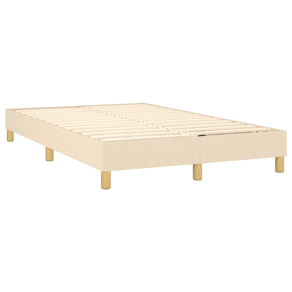 Boxspring sengeramme Creme 120x200 cm Stof