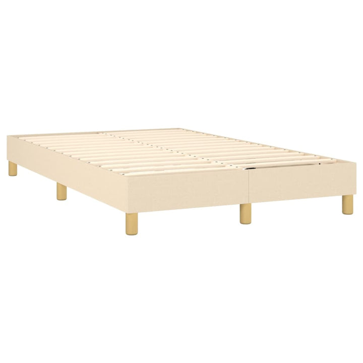 Boxspring sengeramme Creme 120x200 cm Stof